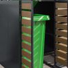 vidaXL Wagenmüllbehälter für 2 Behälter Stahl Anthrazit 3394768 Bild 5