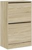 vidaXL Schuhschrank Sonoma-Eiche 60x34x96,5 cm Holzwerkstoff 839947 Bild 4