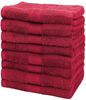 NatureMark Handtücher Handtuch 500gsm (8er-Set), 100% Baumwolle (8-St), 8X Frottier Handtücher mit Aufhänger, 50 x 100cm, Bordeaux rot Bild 4