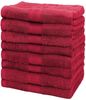 NatureMark Handtücher Handtuch 500gsm (8er-Set), 100% Baumwolle (8-St), 8X Frottier Handtücher mit Aufhänger, 50 x 100cm, Bordeaux rot Bild 1