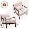 HomeMiYN Ohrensessel Ohrensessel Relaxsessel – Sessel mit Holzrahmen für Wohnzimmer & Flur Bild 4