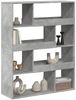 vidaXL Bücherregal Betongrau 100x33x125,5 cm Holzwerkstoff 3309333 Bild 3