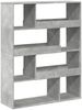 vidaXL Bücherregal Betongrau 100x33x125,5 cm Holzwerkstoff 3309333 Bild 2