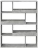 vidaXL Bücherregal Betongrau 100x33x125,5 cm Holzwerkstoff 3309333 Bild 4