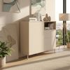 Highboard HYGGE mit 2 Türen, 1 Schublade, 1 offenes Fach, Cashmere Weiß Bild 4