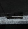 Sitzbank 125 x 49 x 41,5 cm mit Stauraum – Polsterbank in Grau mit Knopfheftung Bild 3