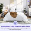 Wolkenfeld Bettwäsche Mako-Satin Baumwollsatin Sommerbettwäsche, 100% Baumwolle, 3 teilig, 135x200 cm, 155x220, 200x200 & Übergrößen I inkl. Kissenbezüge 80x80 Bild 2