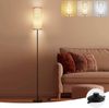 LMaxhome Stehlampe Dimmbar Standleuchte Moderne LED Ecklampe Lampenschirm aus Stoff Büro, EU-Stecker, LED fest integriert, Inklusive E26 Glühbirnen 9W mit 3 Farbtemperaturen, 3000K Warmweiß, 4000K Naturweiß, 6500K Kaltweiß, 173CM Höhe Leselampe mit Fuß... Bild 4