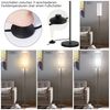 LMaxhome Stehlampe Dimmbar Standleuchte Moderne LED Ecklampe Lampenschirm aus Stoff Büro, EU-Stecker, LED fest integriert, Inklusive E26 Glühbirnen 9W mit 3 Farbtemperaturen, 3000K Warmweiß, 4000K Naturweiß, 6500K Kaltweiß, 173CM Höhe Leselampe mit Fuß... Bild 2