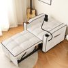 1-Sitzer Schlafsessel B 83 x T 167 x H 76 cm, ausziehbar mit 3-fach verstellbarer Rückenlehne Bild 4