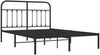 Doppelbett, Bettgestell Modernen mit Kopfteil Metall Schwarz 140x200 cm d492e Bild 3