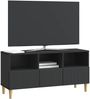 vidaXL TV-Schränk Schwarz 102 x 34,5 x 50 cm Holzwerkstoff 894676 Bild 2