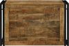 vidaXL Aufbewahrungsbox 80 x 50 x 50 cm Raues Mangoholz und Metall 4016745 Bild 4