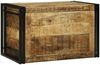 vidaXL Aufbewahrungsbox 80 x 50 x 50 cm Raues Mangoholz und Metall 4016745 Bild 3