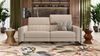 Sofanella 2-Sitzer MARA Stoffsofa Stoffcouch Designercouch in Creme Bild 4