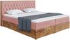 MEBLINI Boxspringbett LOFTY 6 180x220 cm mit Bettkasten - H3/Rosa Samt Polsterbett - Doppelbett mit Topper & Taschenfederkern-Matratze Bild 2