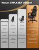 GTPLAYER Gaming-Stuhl Gamer Stuhl, Ergonomischer Bürostuhl mit Fußstütze, Kopfstütze und Lendenstütze Bild 2