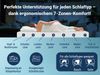 Betten-ABC KSP-1500 Deluxe -Kaltschaummatratze mit komfortablen 7 Zonen und Klimafaserbezug, Größe: 120x200, Härtegrad: H2 Bild 4