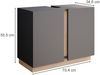 Waschbeckenunterschrank Gloria Anthrazit 70.4 x 55.5 cm mit 2 Türen Vicco Bild 3