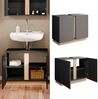Waschbeckenunterschrank Gloria Anthrazit 70.4 x 55.5 cm mit 2 Türen Vicco Bild 2