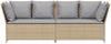 vidaXL Gartensofa mit Kissen Beige Poly Rattan 4104126 Bild 4