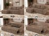 Ecksofa NESSARO L mit Schlaffunktion und Bettkasten, Bonellfederkern, Stauraum, L-förmiges Sofa, DL-System, lose Kissen - Braun Cord - Links Seite Bild 2