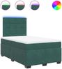 vidaXL Boxspringbett mit Matratze Dunkelgrün 120x200 cm Samt 3293185 Bild 2