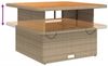 vidaXL Gartentisch Beige 110 x 110 x 71 cm Poly Rattan und Akazienholz 368274 Bild 4