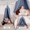 lilimaus Betthimmel Baldachin Betthimmel Kinderzimmer aus 100% Musselin Baumwolle (1-tlg), Großer Musselin Baldachin aus 100% Baumwolle, handgenäht Bild 3