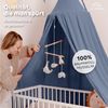 lilimaus Betthimmel Baldachin Betthimmel Kinderzimmer aus 100% Musselin Baumwolle (1-tlg), Großer Musselin Baldachin aus 100% Baumwolle, handgenäht Bild 2