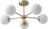 Vente-unique - SOFIA Hängelampe Kronleuchter und Deckenlampe Metall Gold - B 58,5 cm x H 21 cm x L 58,5 cm Bild 2