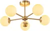 Vente-unique - SOFIA Hängelampe Kronleuchter und Deckenlampe Metall Gold - B 58,5 cm x H 21 cm x L 58,5 cm Bild 3