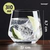 KONZEPT Gläser-Set 310 ml kleine Saftgläser, universal und spülmaschinenfest, 6-tlg, ideal als Trinkgläser, Wassergläser, Whiskygläser Bild 3