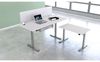 Kerkmann Schreibtisch Sitz-Stehtisch MOVE 1 silber 100x60x74-123cm elektr. höhenverstellbar weiß Bild 2