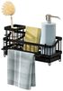 GLIESE Küchenorganizer-Set Spülen-Organizer Automatische Entwässerung für Küche, für Spüle, Arbeitsplatte, Badezimmer, Waschraum, Küche, 24,5 x 9 x 13 cm Bild 5