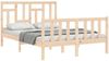 vidaXL Massivholzbett ohne Matratze 140x200 cm Kiefernholz 3193141 Bild 4