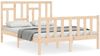 vidaXL Massivholzbett ohne Matratze 140x200 cm Kiefernholz 3193141 Bild 2