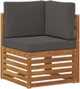 vidaXL Ecksofa Set mit Kissen 4 pcs Natur und Anthrazit 3384358 Bild 4