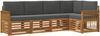 vidaXL Ecksofa Set mit Kissen 4 pcs Natur und Anthrazit 3384358 Bild 2