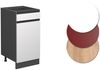Küchenunterschrank R-Line Weiß 40 cm J-Shape AP Marmor Vicco Bild 5