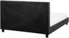 Wasserbett ROCHELLE 180 x 200 cm Stoff Dunkelgrau Bild 5