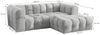 Ecksofa Designersofa SOLVIE XS in Stoff Moly Orange Ottomane Rechts Bild 2