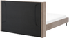 Bett mit Lattenrost VILLETTE 160 x 200 cm Samtstoff Taupe Bild 5