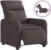 vidaXL Relaxsessel Elektrisch Dunkelbraun Stoff 3206686 Bild 2