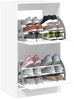 vidaXL Schuhschrank mit 2 Klappen Weiß 60x42x108 cm 3214385 Bild 4