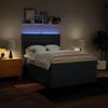 vidaXL Boxspringbett mit Matratze Blau 140x200 cm Stoff 3292824 Bild 5