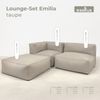 osoltus Emilia Premium Modular Lounge 3tlg. Axroma Olefin Taupe Beige Bild 3