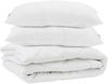 vidaXL Bettdecke mit Kissen 3 pcs Weiß Mikrofaser 3377656 Bild 2