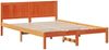 vidaXL Bettgestell Braun 150 x 200 cm Massivholz Kiefer 872187 Bild 4