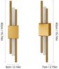 Riserva Wandleuchte Goldene LED Wandleuchte 40cm, 10W 3000K für Flur Schlafzimmer Bild 4